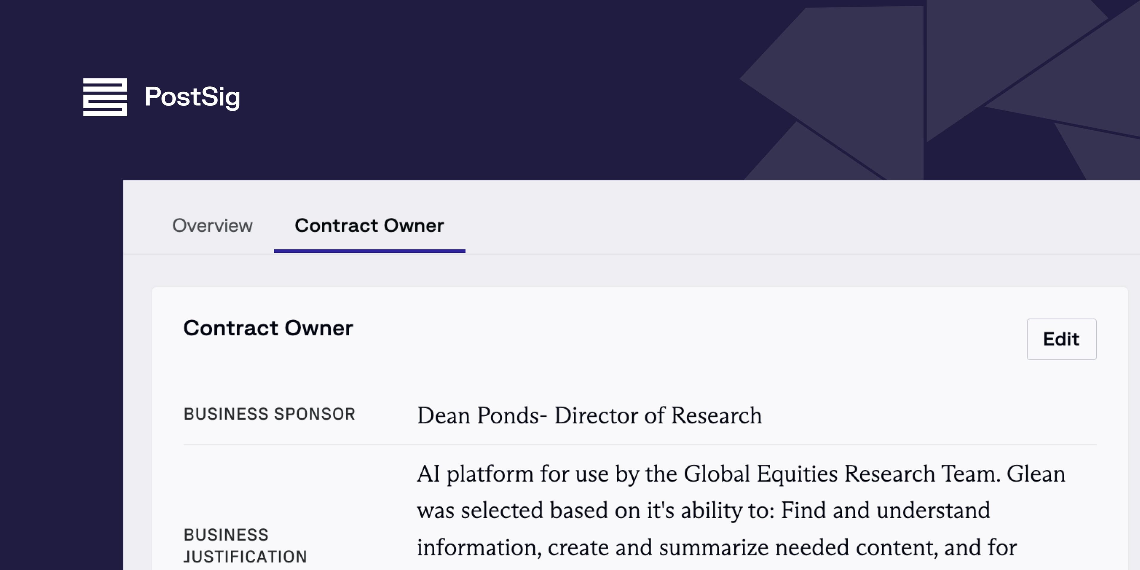 contract owner