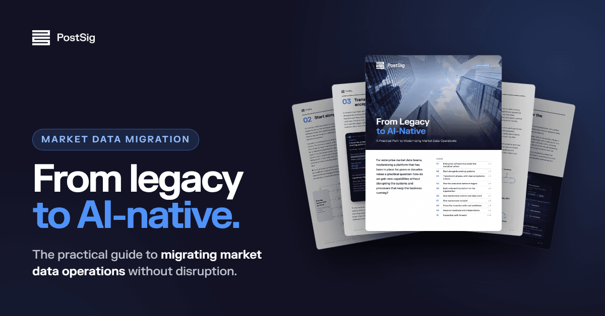 Modernizing Market Data Management Without Platform Replacement